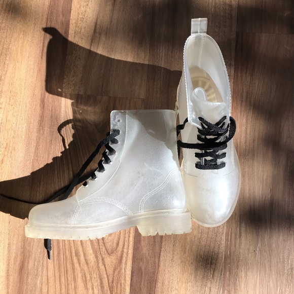 American Vintage Shoes - Vintage Clear Combat Boots